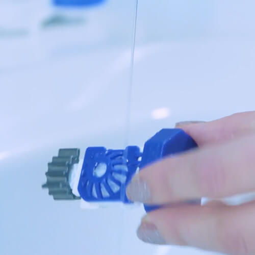 Izperite leče v košaricah s peroksidno raztopino