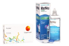 Proclear Compatibles Sphere (6 leč) + ReNu MultiPlus 360 ml s posodico
