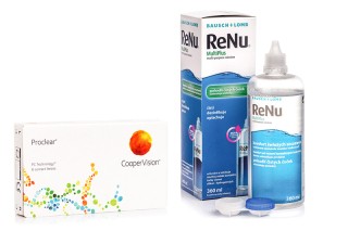 Proclear Compatibles Sphere (6 leč) + ReNu MultiPlus 360 ml s posodico