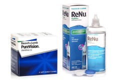 PureVision (6 leč) + ReNu MultiPlus 360 ml z etuijem